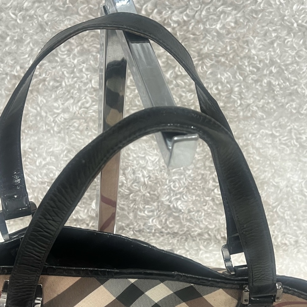 Burberry Nova Check Canvas Coated Tote Bag - Picture 8 of 16